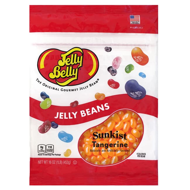 Sunkist® Tangerine Jelly Beans - 16 oz Re-Sealable Bag