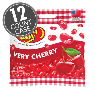 Mr Jelly Belly 8” Very Cherry Red Jelly Bean Bag Soft Plush Toy with Clip