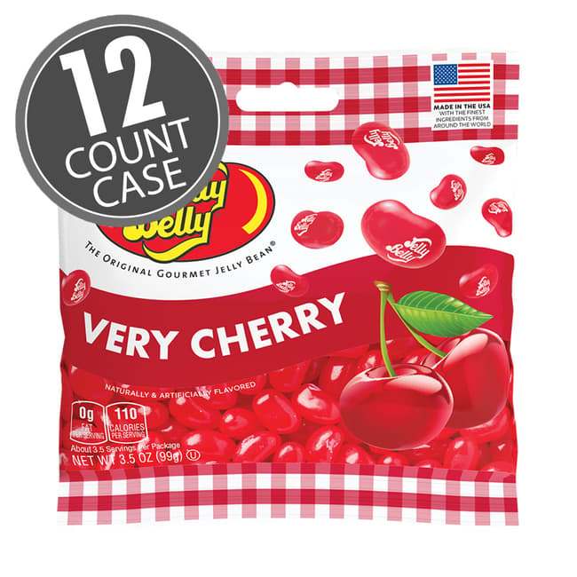 Very Cherry Jelly Beans 3.5 oz Grab & Go® Bag - 12 Count Case