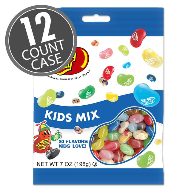 Kids Mix Jelly Beans - 7 oz Bags - 12-Count Case