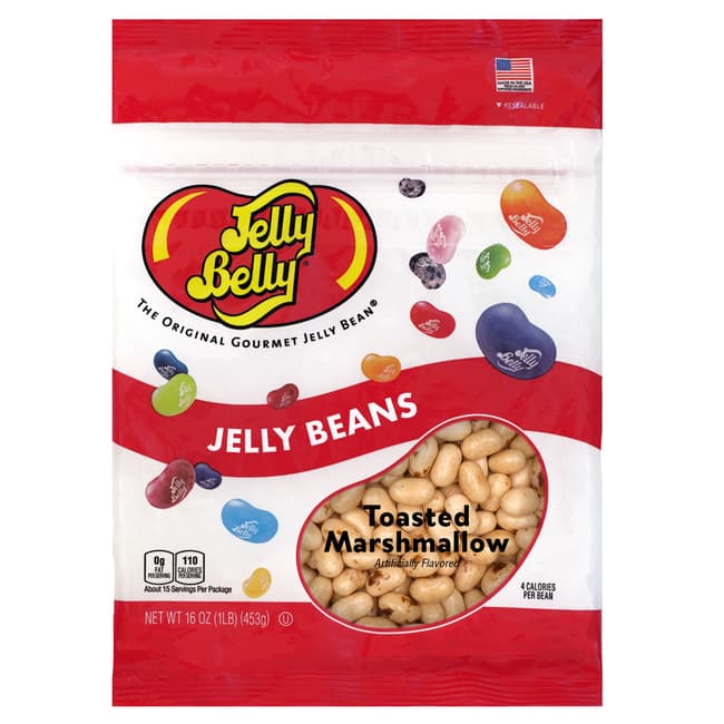 Toasted Marshmallow Jelly Beans - 16 oz Re-Sealable Bag