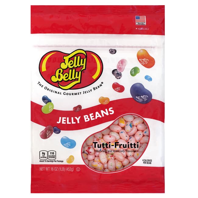 Tutti Fruitti Jelly Beans 16 oz Re Sealable Bag