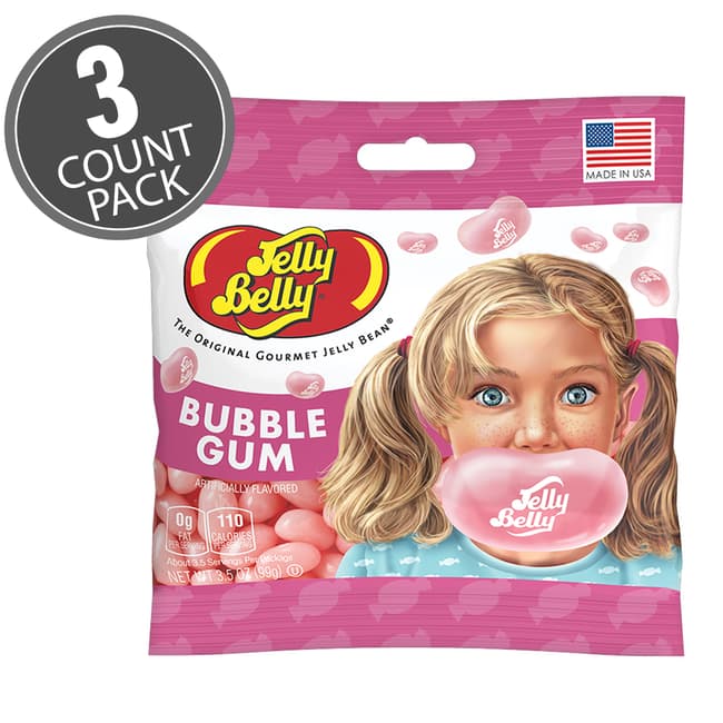 Bubble Gum Jelly Beans 3.5 oz Grab & Go® Bag - 3 Pack