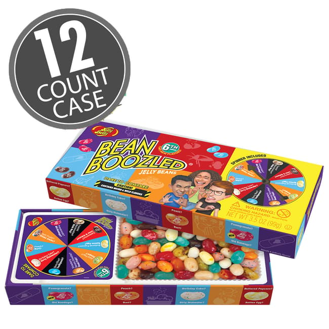 BeanBoozled Jelly Beans Spinner Gift Box (6th Edition) 12 Count Case