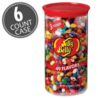 49 Assorted Jelly Bean Flavors - 3 lb Clear Can - 6 Count Case