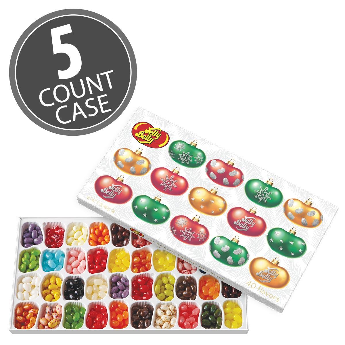 Jelly Belly 40-Flavor Christmas Gift Box 5-Count Case