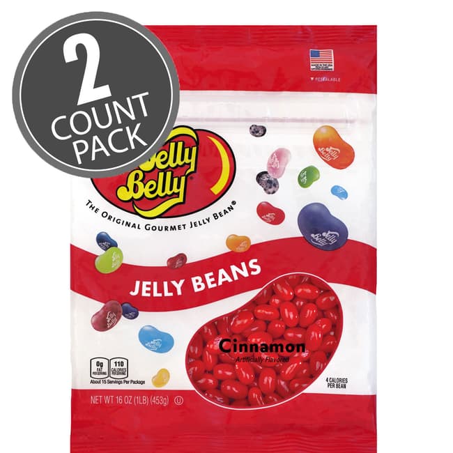 Cinnamon Jelly Beans - 16 oz Re-Sealable Bag 2-Pack