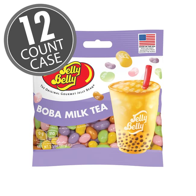 Boba Milk Tea Jelly Beans 3.5 oz Grab & Go® Bag - 12-Count Case