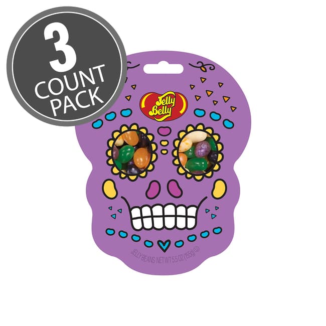 Sugar Skull 5.5 oz Pouch Bag - 3-Count Pack