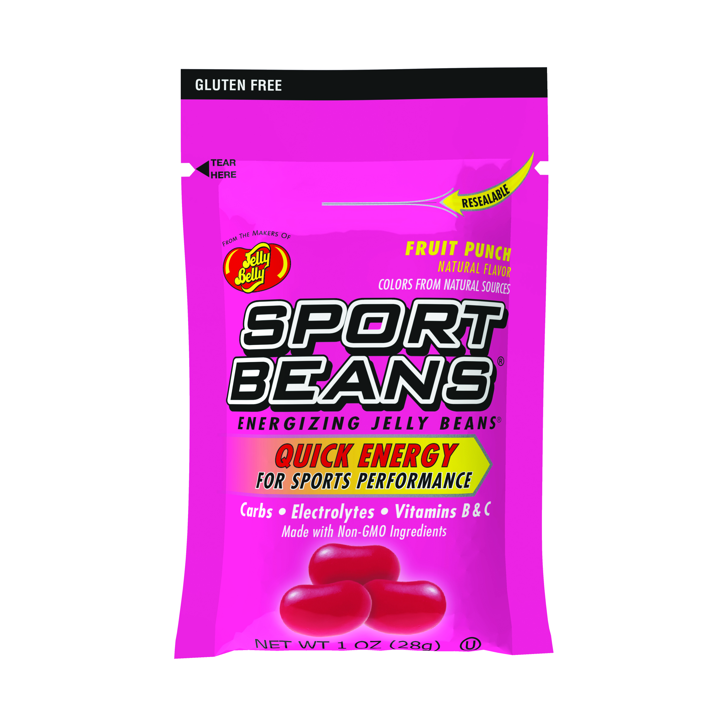 Sport Beans® Jelly Beans Fruit Punch 6-Count Pack