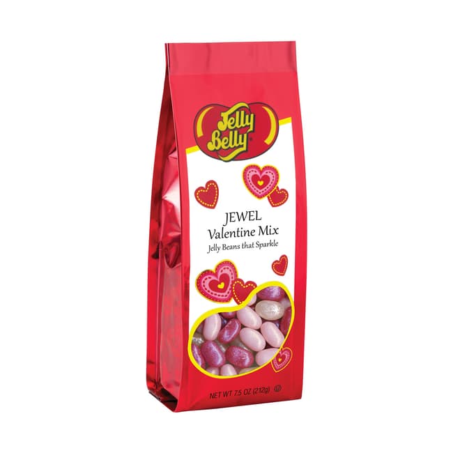 Jewel Valentine Mix Jelly Beans - 7.5 oz Gift Bag