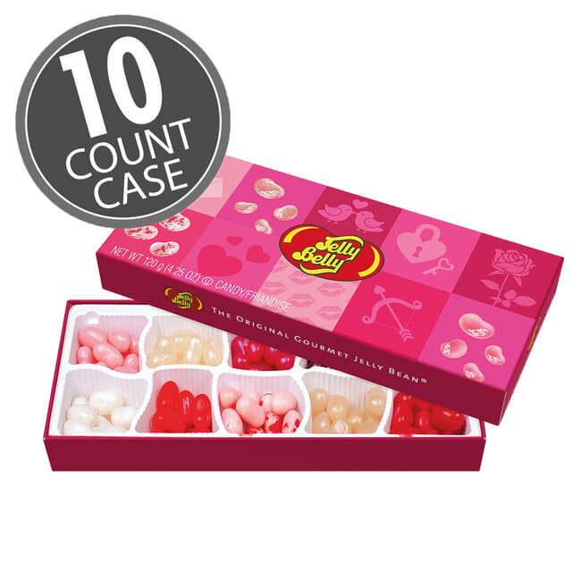 Jelly Belly 10-Flavor Valentine's Gift Box - 4.25 oz - 10-Count Case