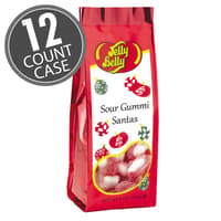 Sour Gummi Santas - 6 oz Gift Bags - 12-Count Case