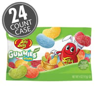 Jelly Belly Easter Sour Vegan Gummies 4 oz Bag - 24 Count Case