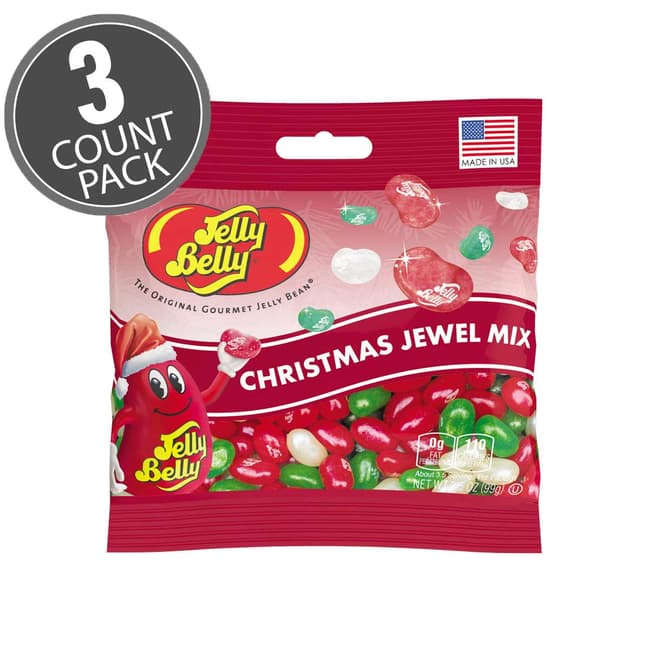 Jelly Belly Jewel Christmas Mix - 3.5 oz bag - 3-Count Pack