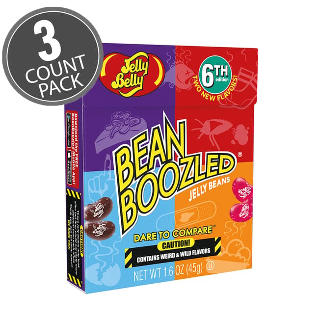 BeanBoozled Jelly Beans - 1.6 oz Box (6th edition) 3-Count Pack