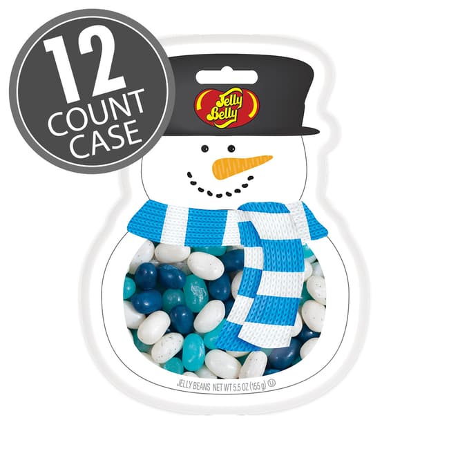 Jelly Belly Snowman Mix 5.5 oz Pouch Bag - 12 Count Case