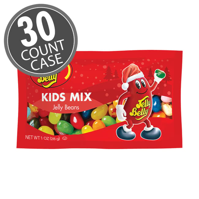 Christmas Kids Mix Jelly Bean 1 oz Bag - 30-Count Case