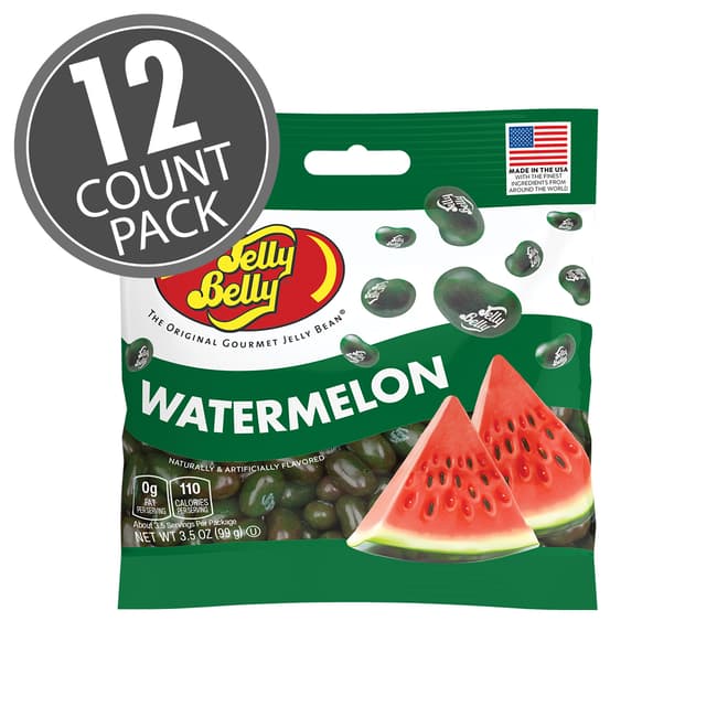 Watermelon Jelly Beans 3.5 oz Grab & Go® Bag - 12-Count Case