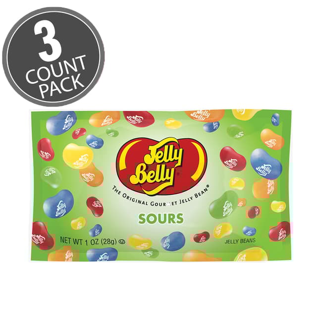 Jelly Belly Sours Jelly Beans 1 oz Bag 3Count Pack