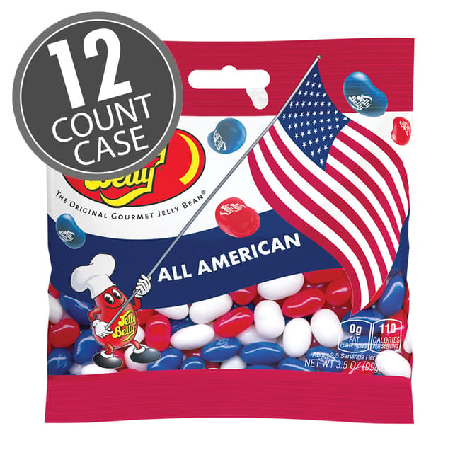 All American Mix Jelly Beans 3.5 oz Grab & Go® Bag - 12 Count Case