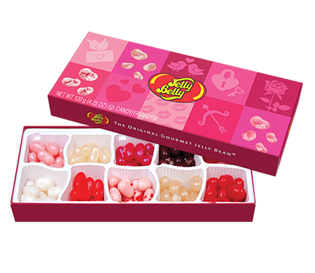 Product picture of 4.25 oz. Jelly Belly 10-Flavor Valentine Gift Box