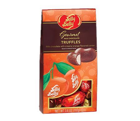 Product picture of 3.6 oz Milk Chocolate Truffles Orange Gable Box