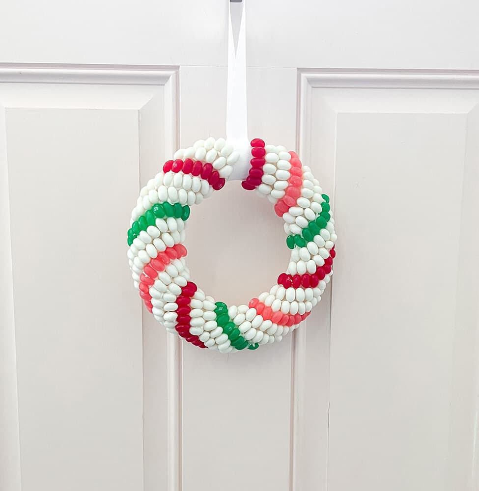 Jelly Belly Christmas Wreath On Door