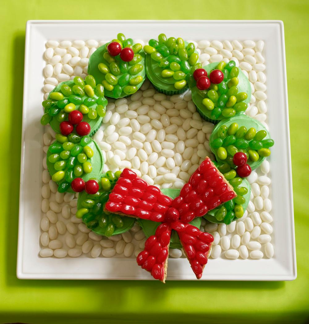 Holiday Wreath Cupcakes