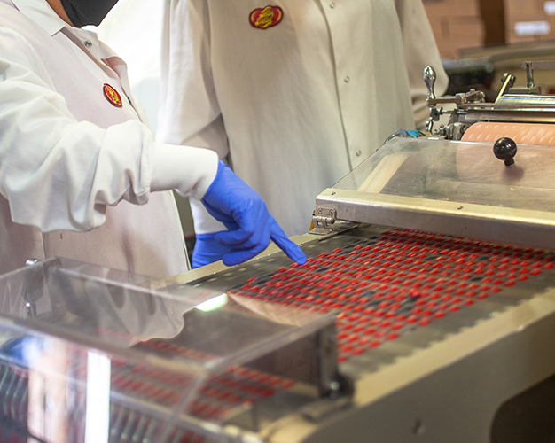 inside a candy factory