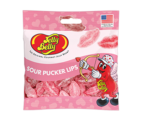 Product picture of 2.8 oz. Jelly Belly Sour Pucker Lips Bag