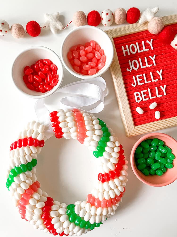 Jelly Belly Mini Jelly Bean Wreath Materials