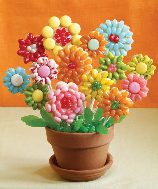 Jelly Belly Flower Cookie Pops