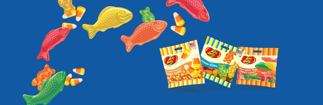 Jelly Belly Chewy Candy, Fish - 2.8 oz