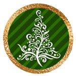 Merry Christmas Green and Gold Printables