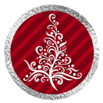 Merry Christmas Red and Silver Printables