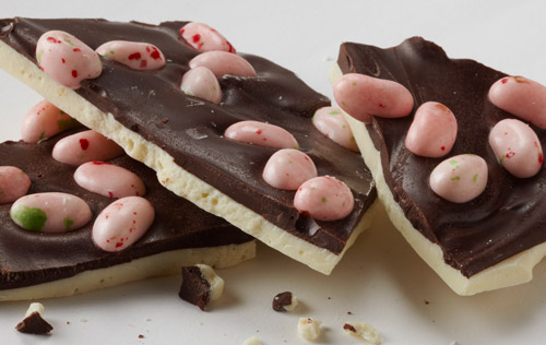 JELLY BELLY PEPPERMINT BARK EXTRAVAGANZA ON DARK CHOCOLATE