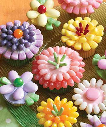 Spring Flowers Cupcakes