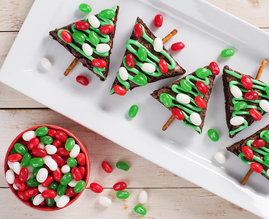 Christmas Tree Brownies Recipe